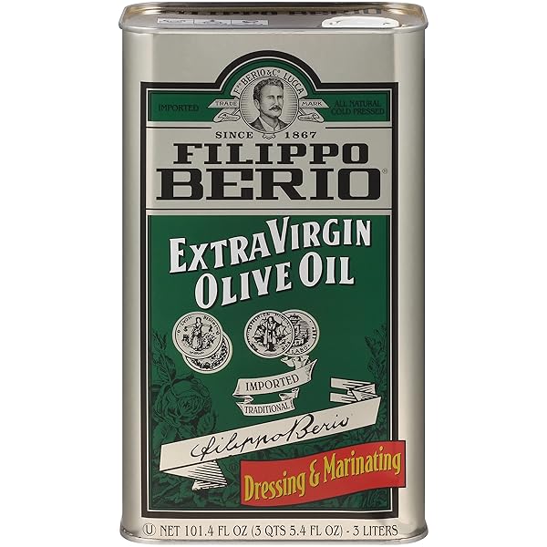 FILIPPO BERIO COLD PRESSED EXTRA VIRGIN OLIVE OIL, 101.4 OUNCE TIN