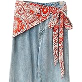 Glkiapr Long Skinny Scarf Belt for Women - Triangle Waist Sash Tie for Dresses, Fashion Accessory