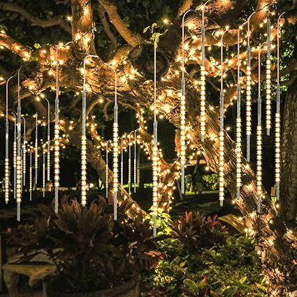 meteor shower rain lights for christmas