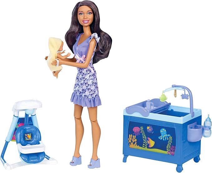 Barbie I Can Be Babysitter Nikki Doll Playset, Playsets Amazon Canada