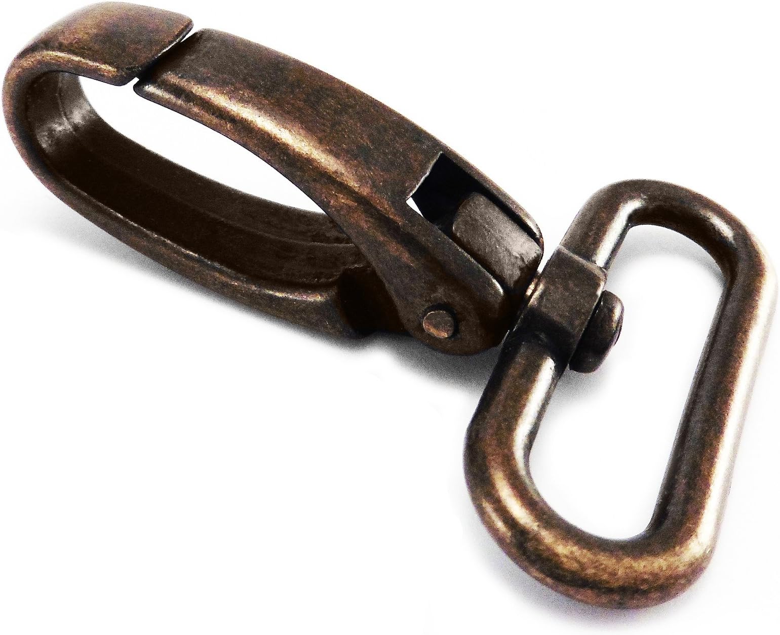 5 pcs - Green Grizzly - 30 mm - Bag Clasps Lobster Swivel Trigger Clips Snap Hook - Antique - ATC