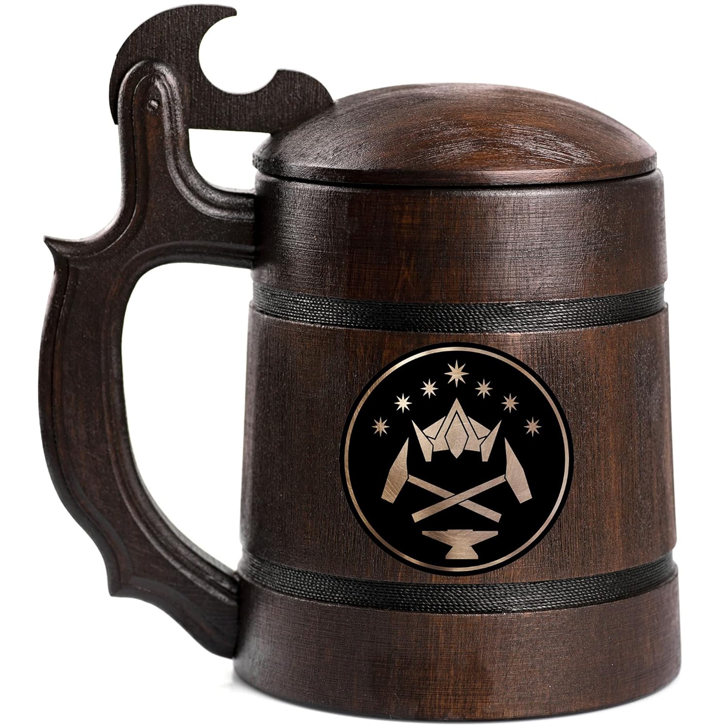 Amazon.com: Durin Wooden Beer Mug, Lord of the Rings Beer Stein, Custom