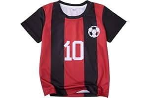 tagyum Soccer Jersey Kids Boys Argentina Jersey Shirt Soccer Boys Tshirts Round Neck Short Sleeve Top