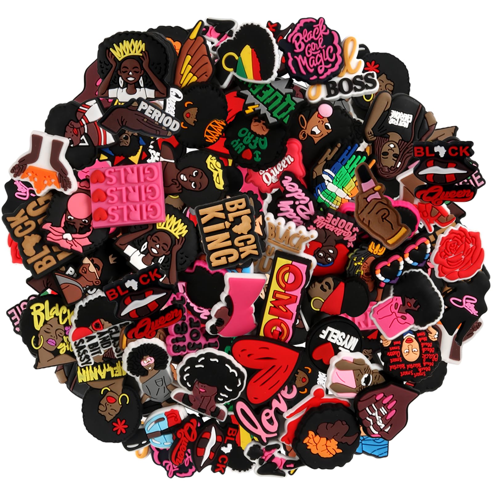 Black Girl Magic Shoe Charms