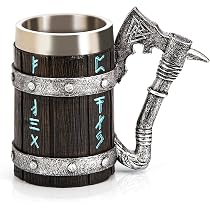 Amazon.com | Viking Mug - Nordic Viking Rune Mug, Norse Mythology ...