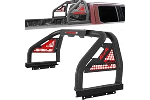 EMEKIN Truck Sport Roll Bar for Full Size Pickup Truck, Adjustable Sport Chase Rack Roll Bar Compatible with Ford F-150/F-250/F-350,Chevy Silverado,GMC Sierra,Ram 1500/2500/3500,Tundra,Toyota Sequoia,Titan