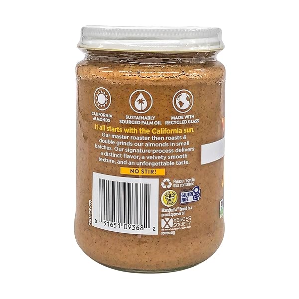 MARANATHA NATURAL CREAMY ALMOND BUTTER, NO STIR, 12 OUNCE JAR