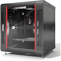 IT Enclosure With Power Strip 9U Wall Mount Server Rack Cabinet - 24 ...