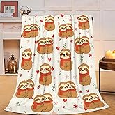 Sloth Blanket Cute Sloth Throw Blanket Soft Cozy Fleece Fuzzy Stuff Plush Flannel Gifts for Girls Women Boys Kids Adults 40''x50''