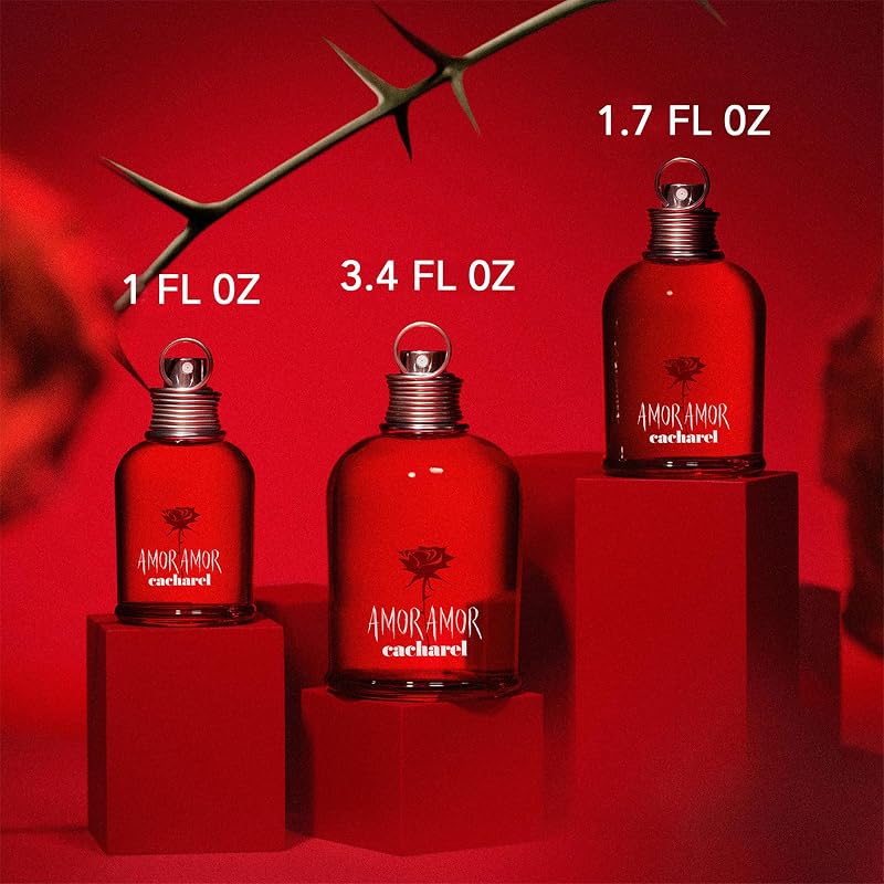 Amor Amor, água spray de colónia para mulheres, fragrância floral frutada, 100 ml