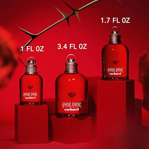 Cacharel Amor Amor Eau de Toilette Fragrance Gift Set for Women,  Floral, Ambery, Fruity With Notes of