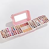 Professional Makeup Kit for Women,140 Colors Cosmetic Make up Palette Set Kit Combination,Include Eyeshadow,Blush,Highlighter, Pressed Powder,Makeup Gift Set for Women Girls &Teens (Pink N)