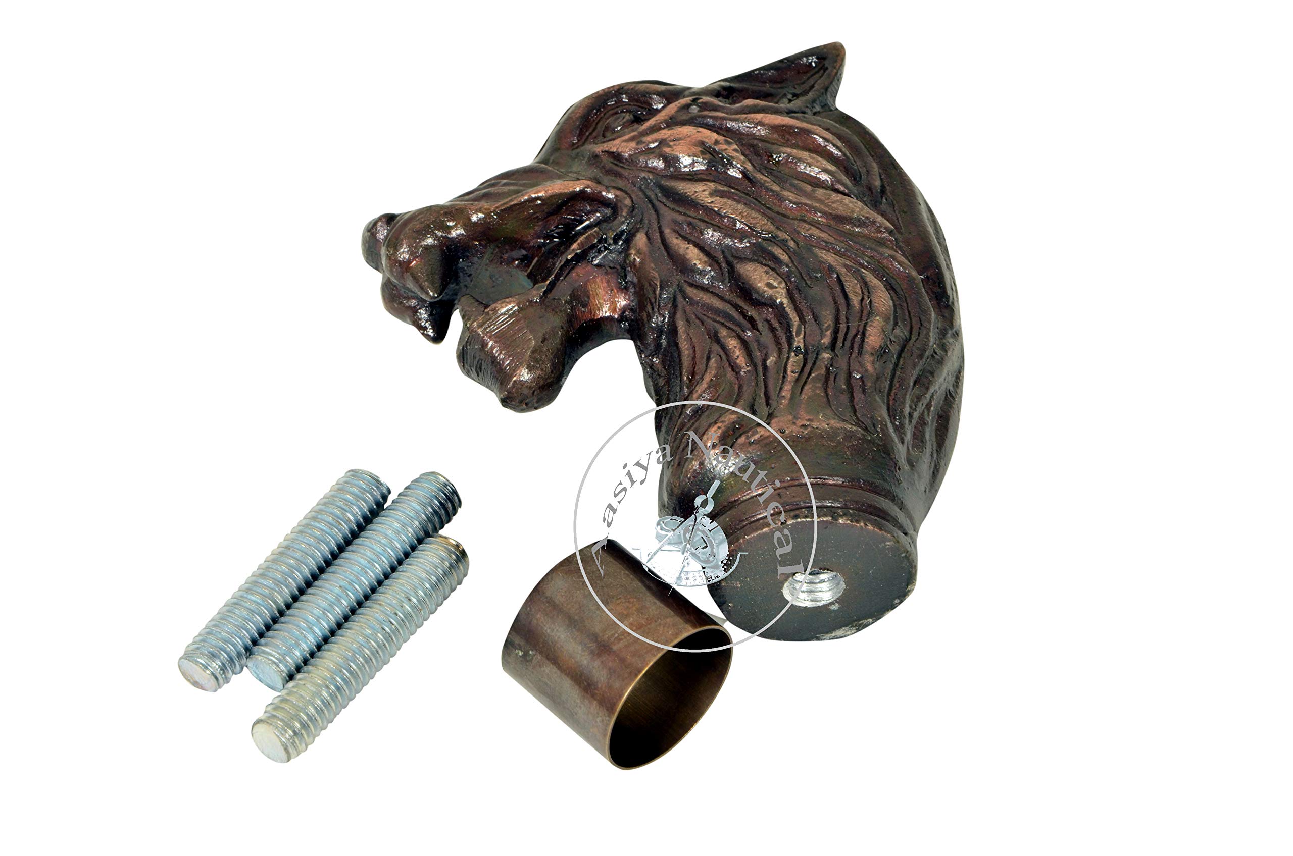 Beautiful Aluminum Wolf Handle Stylish Antique Walking Stick