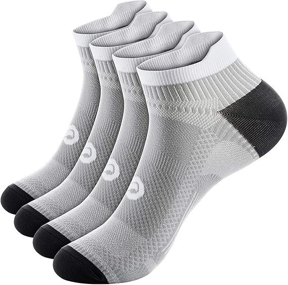PAPLUS Ankle Compression Sock for Men and Women 2/4/6 Pairs