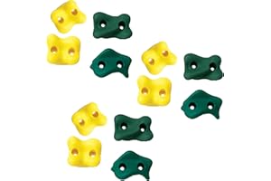 Swing-N-Slide WS 4781 Set of Twelve Climbing Rocks with Hardware - Accessories for Backyard & Outdoor Playsets Multicolor