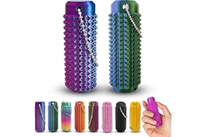 ALDWDY 2 Pack Little Ouchies Pain Fidget, Pain Stim Fidget Toys for Adults, 3D Printed with Spiky Fidget Keychain Sensory Toy for Stress Relief & Focus, Novelty Gifts for Friends (Purple & Green)