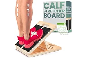 GrdnCare Wooden Calf Stretcher - Portable Slant Board for Calf Stretching - Bears 250 lbs - Adjustable Incline Board Physical Therapy Equipment - Reduce Injury Risk, Improve Foot, Leg & Ankle Mobility