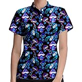 Qpfkw Marble Blue Womens Golf Polo Shirt