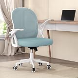 naspaluro Ergonomic Mesh Office Chair with Flip-Up Armrests Blue view 6