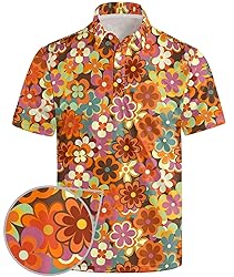 Mens 70s Shirt 70s Outfits for Men Disco Shirts