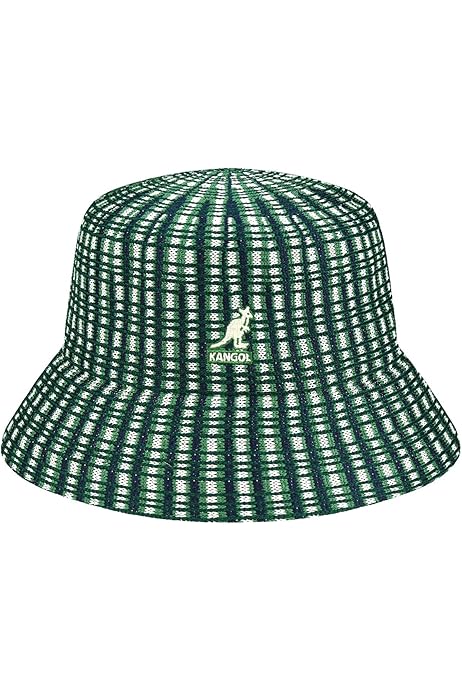 Kangol Plaid Bucket Hat Medium (Green Plaid) Classic - Main Image