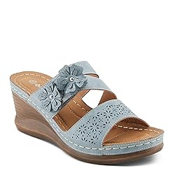PATRIZIA Women's LOLLY Slide Wedge Sandals Blue EU