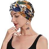 ZLYC Chemo Headwear for Women Pre Tied Turban Headwear Lightweight Beanie Hat