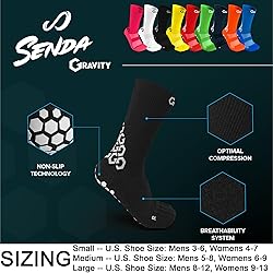 SENDA Gravity Pro Grip Socks with Non-Slip