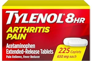 Tylenol 8 Hour Arthritis Pain Relief Extended-Release Tablets, 650 mg Acetaminophen, Joint Pain Reliever & Fever Reducer Medicine, Oral Pain Reliever for Arthritis & Joint Pain, 225 Count