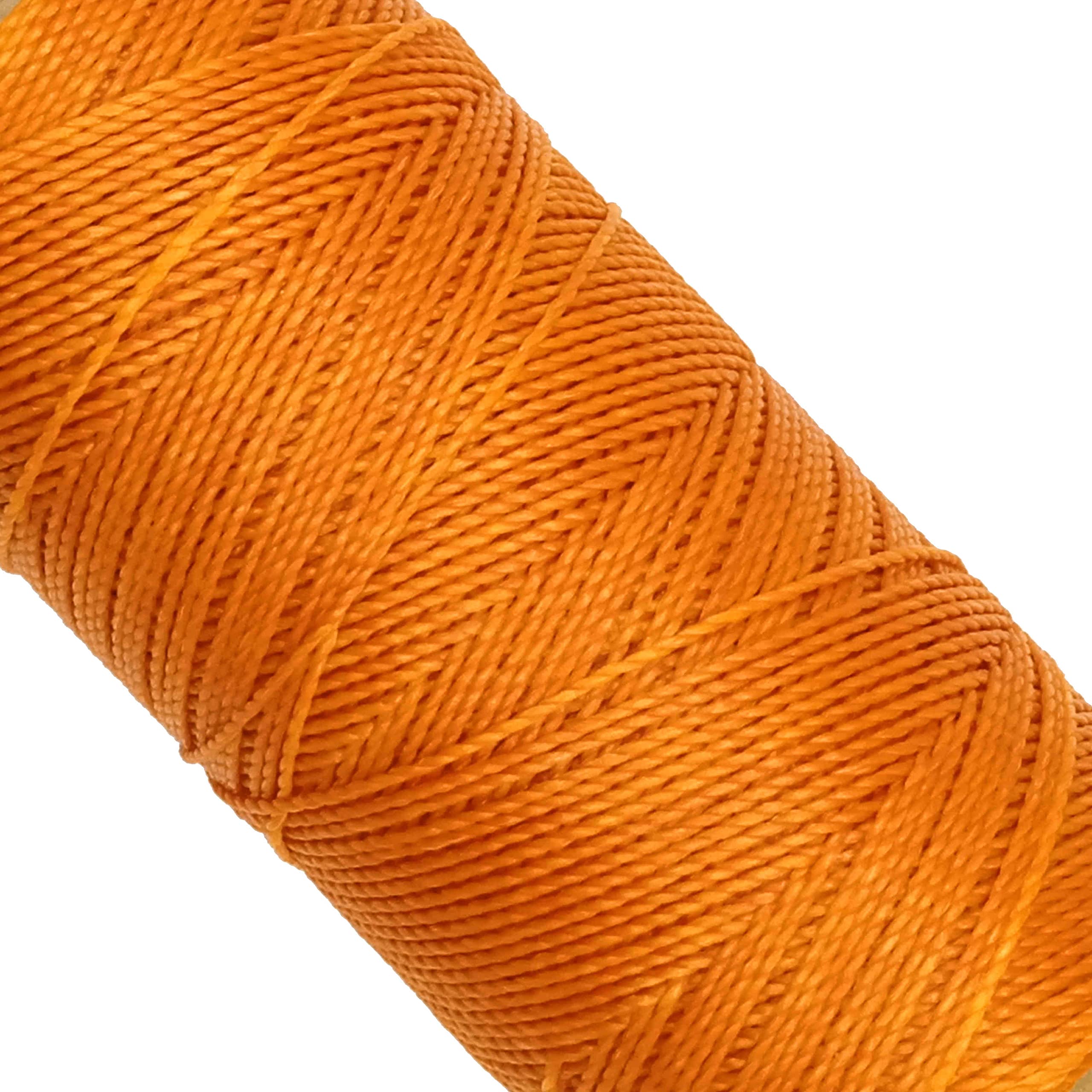 Linhasita Waxed Thread 100 g / 170 m Polyester 1 mm Thick Macrame, 30 Colours orange