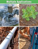 Wohohoho 50 Weed Control Membrane Pegs 50 Buffer Washers Garden Set view 7