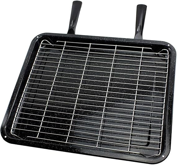SPARES2GO Ultimate Extra Large NonStick Grill Pan with Rack + 2