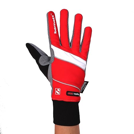 NBG-08 Rote Fleecehandschuhe für Langlaufen Für Temperaturen zwischen 0° und -15°C, rot