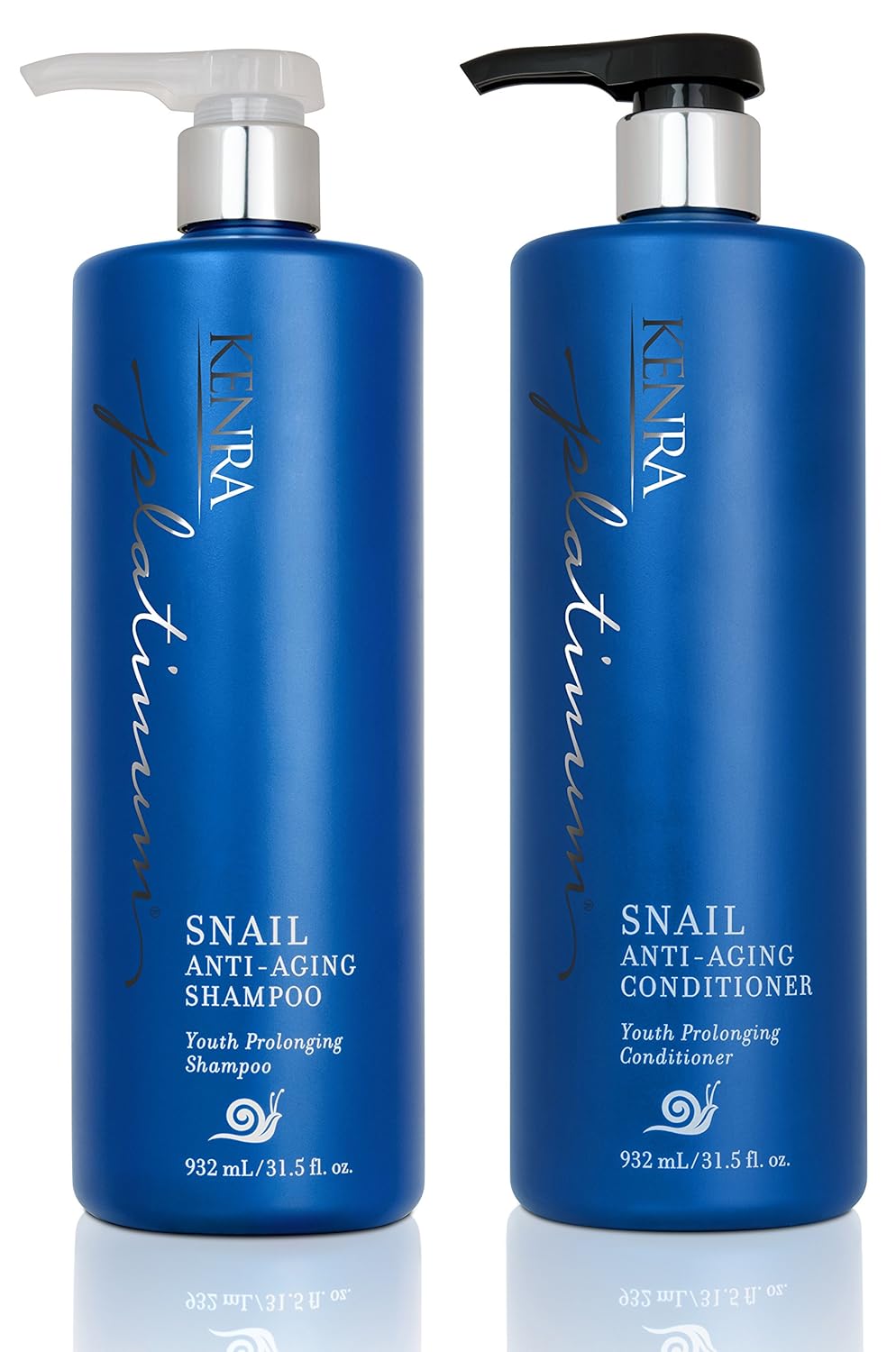 Kenra Platinum Snail AntiAging Shampoo and Conditioner Set, 31.5Ounce