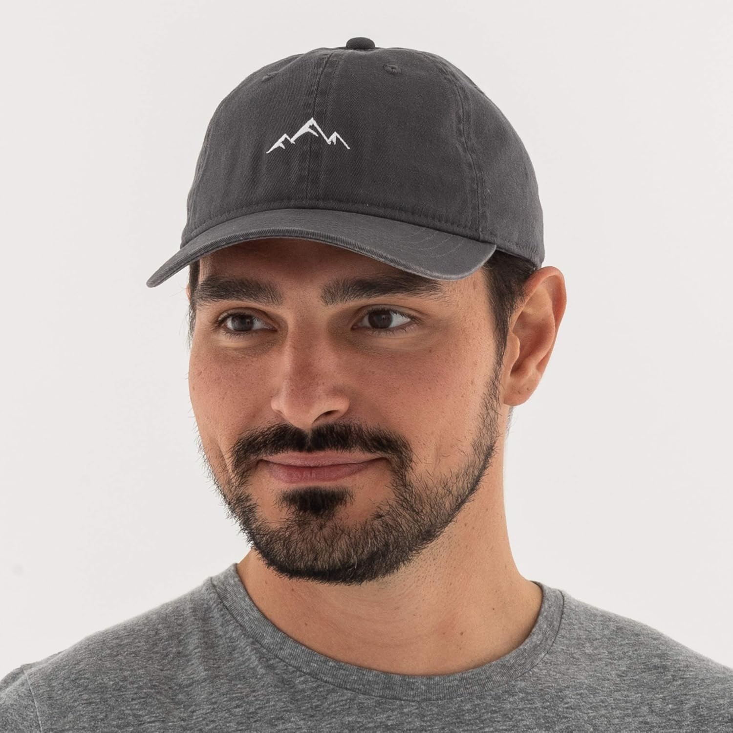 Outdoor Cap Mountain Embroidered Dad Hat â€“ Adjustable Soft Cotton Polo Style Unstructured Baseball Cap for Men & Women, Charcoal: Clothing
