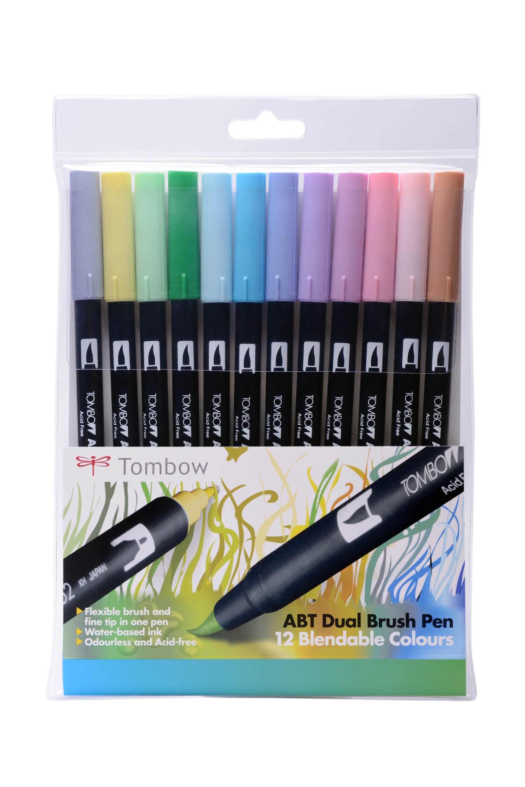 tombow dual brush pen pastel