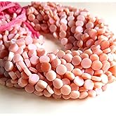 Rare Gemstone Pink Peruvian Opal Gemstone Fancy Coin Beads 12 Inch Strand Size-6--7 MM Gemstone Making Jewelry,Pink Opal Beads,Plain Coin Beads