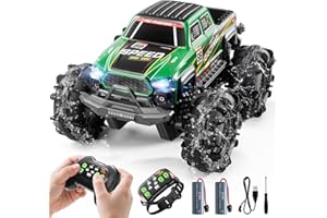 PEADUCK Remote Control Car for Kids Ages 6-12, All-Terrain RC Truck with Spray & Light, 360° Flips, 2.4GHz, Remote Control Monster Truck Off-Road RC Cars for Kids Boys Age 3 4 5 6 7 8 9 10 11 12