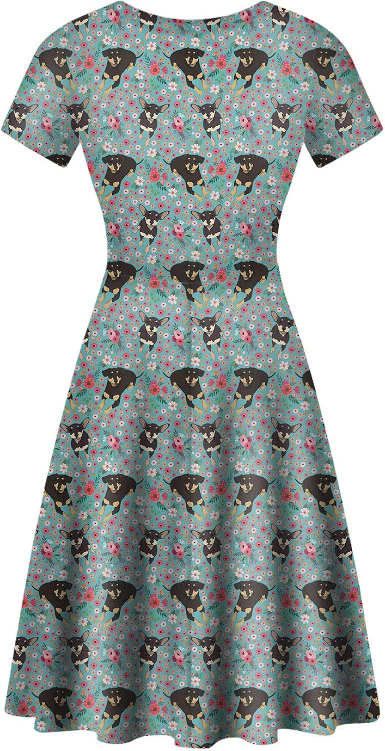 Women Zerodate Girls Women Dress Women Snug Vneck Line Short Sleeves Dress One Piece Dress For Birthday Party Gift Size S 2xl Clothing Accessories 5aday Com Ng