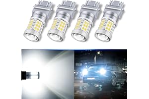Combriller 3157 LED Bulb White 4 Pack, 3056 3156 3057 4157 led bulb white for led reverse lights turn signal bulb brake light bulb tail light bulb parking light bulb, pack of 4