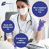 Meditrade Nitrile Viola Examination Gloves Large 8-85 Violet Powderfree view 3
