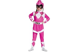 Disguise Power Rangers Pink Ranger Muscle Costume for Toddlers