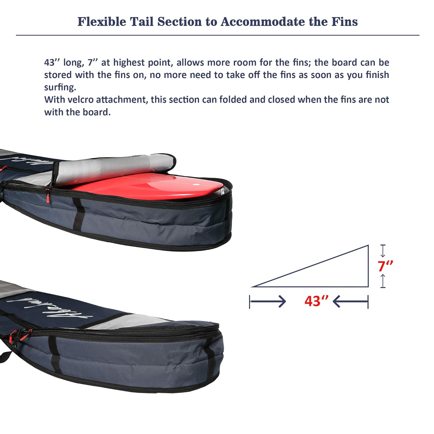 Travel SUP Cover Abahub Premium Surfboard Bag Standup Paddle Board Carrying Bags for Outdoor 7