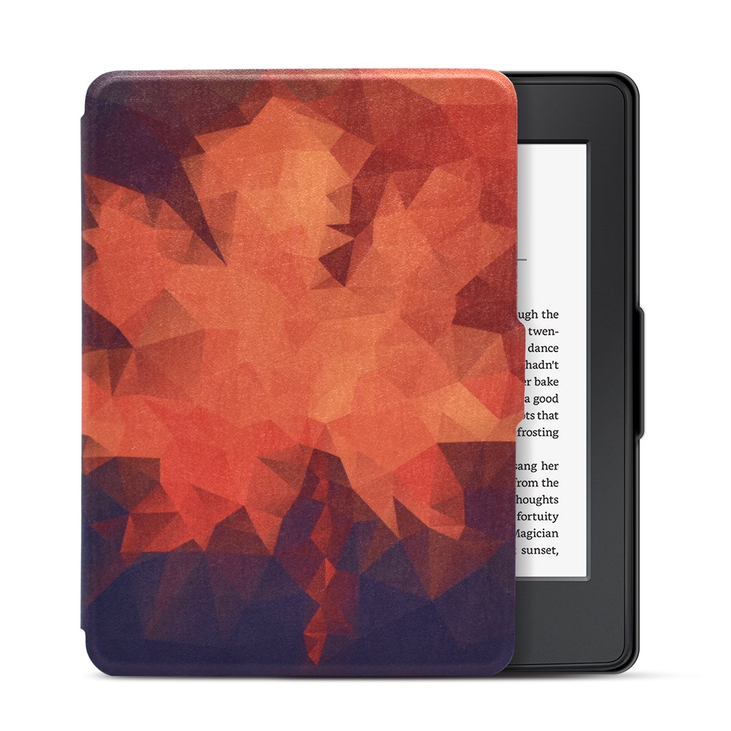 Dopup Kindle Paperwhite Case Light and Thin Smart Protective Cover for Amazon Kindle Paperwhite E-reader (Fits all 2012, 2013, and 2015 Versions), with Auto Wake/Sleep Function(Geometry Maple)