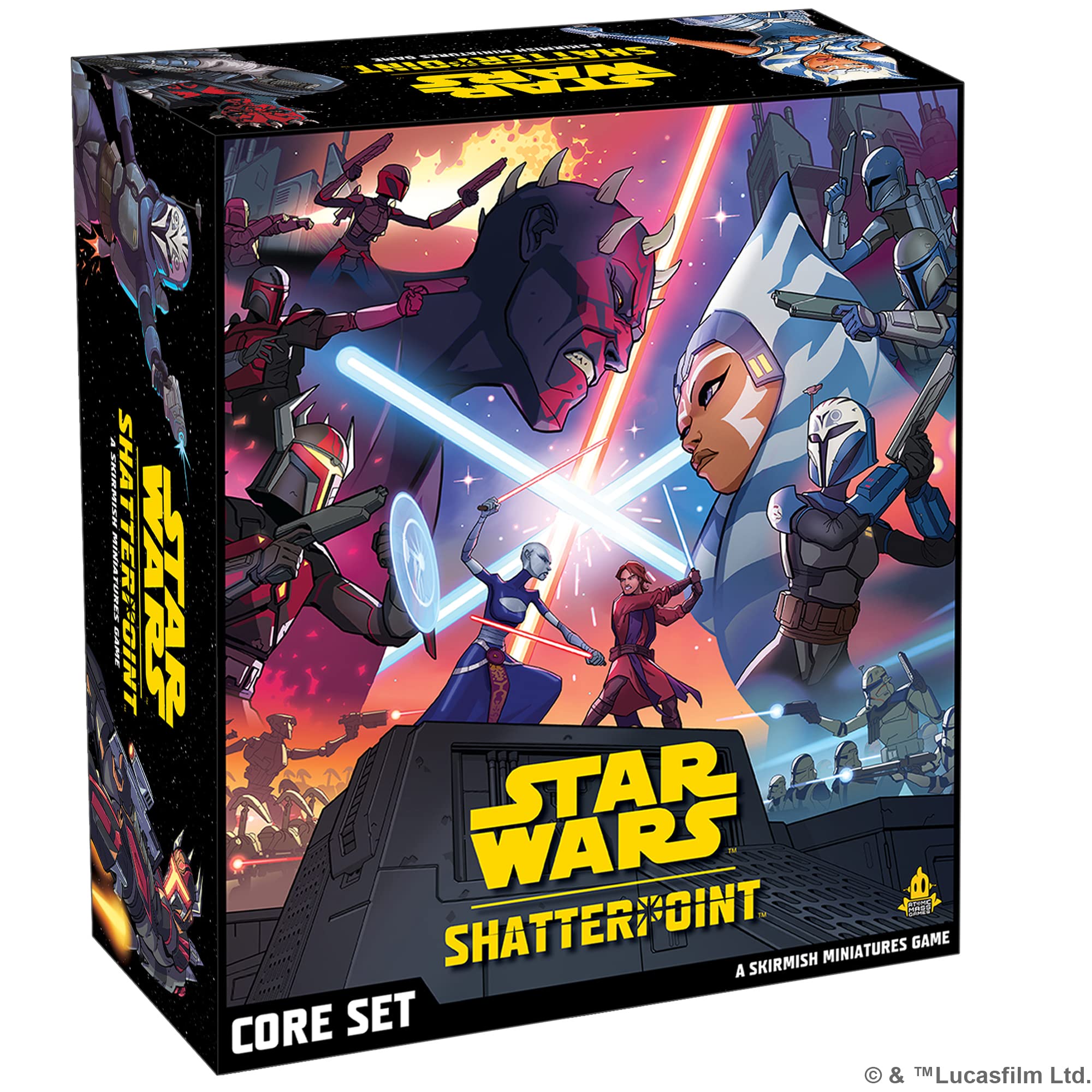Photo 1 of Asmodee Star Wars Shatterpoint Core Set - Unleash The Force in a Galaxy-Wide Adventure, Tabletop Miniatures Strategy Game for Kids and Adults, Ages 14+, 2 Players, 90 Min Playtime