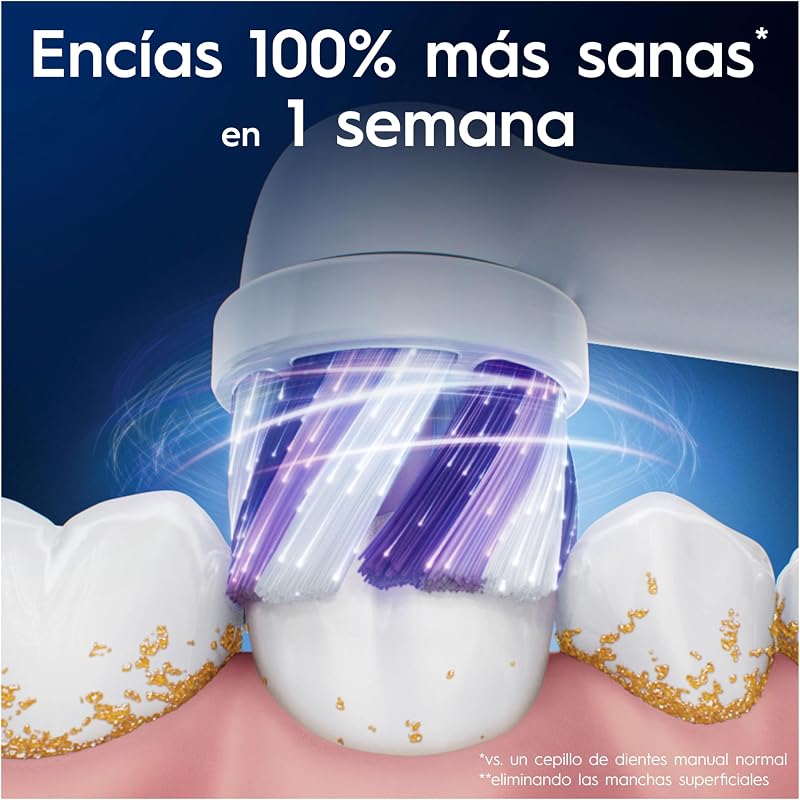 Oral-B Series iO Radiant White Original Replacement Heads, Pack de 8 Recargas Brancas para Escovas de Dentes Elétricas Oral-B iO, Branqueamento de Dentes, Remoção de Manchas