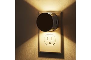 Night Lights Plug into Wall [2 Pack], Dusk to Dawn Sensor Nightlight, Brightness Adjustable, 3000K Soft White, Dimmable Plug 