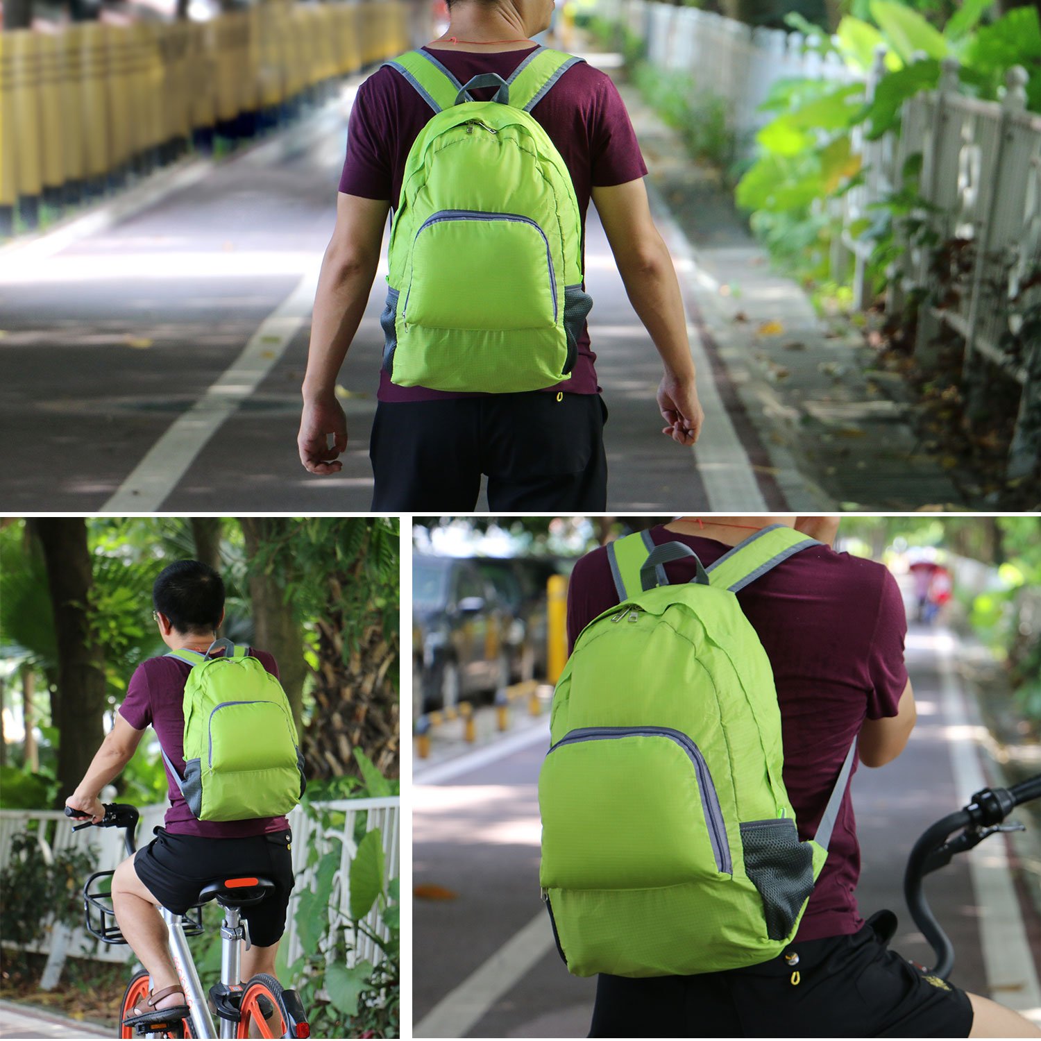 Ultra Lightweight Packable Backpack Foldable Durable Travel Hiking Backpack Daypack for Women/Men(Green) Load 20L