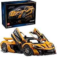 LEGO Technic McLaren P1 Hypercar Building Set, Gift for Adult Racing Fans, Race Car Collectible Model with V8 Piston Engine a