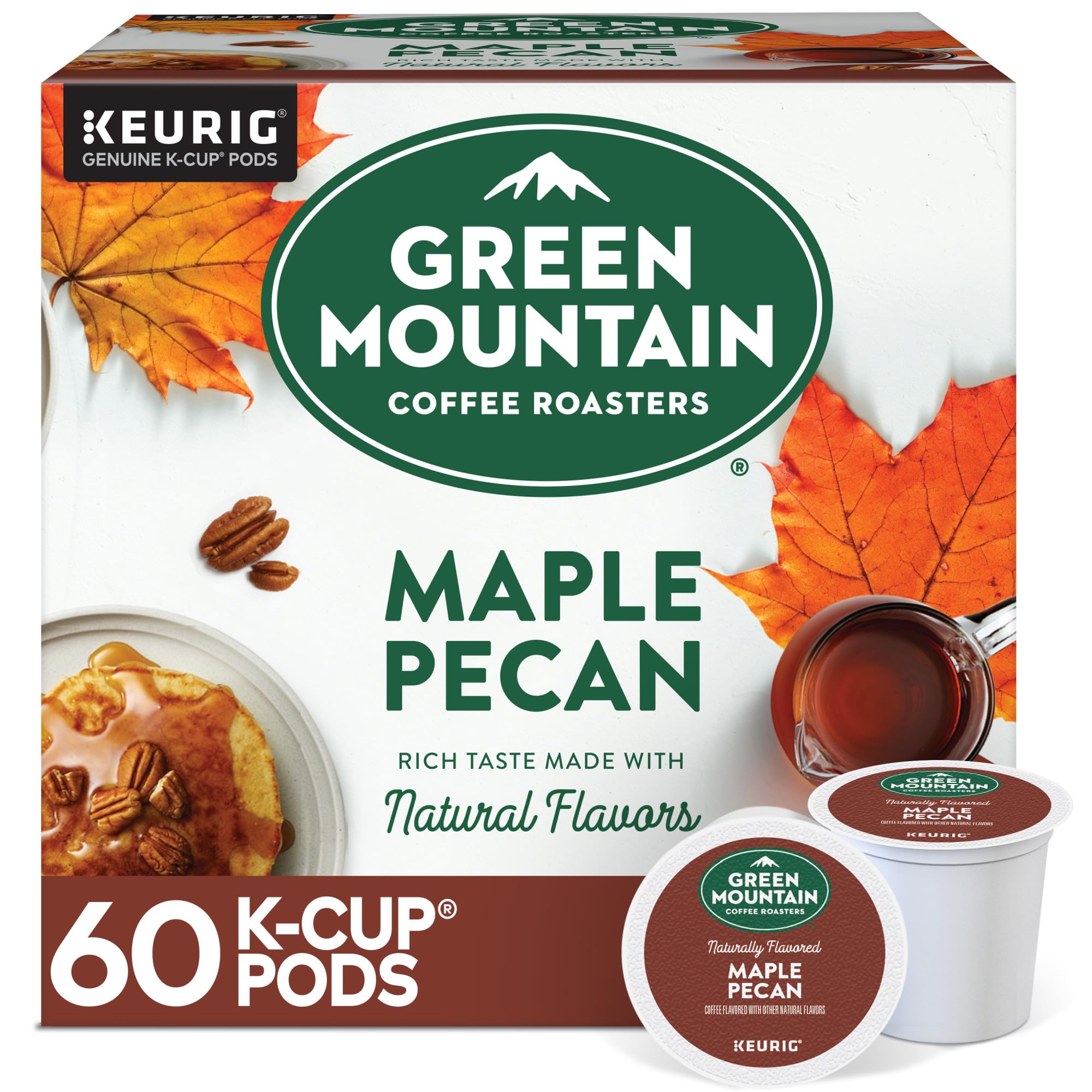 Green Mountain Coffee Roasters Maple Pecan Keurig K-Cup Pods, Light Roast Coffee, 60 Count Image